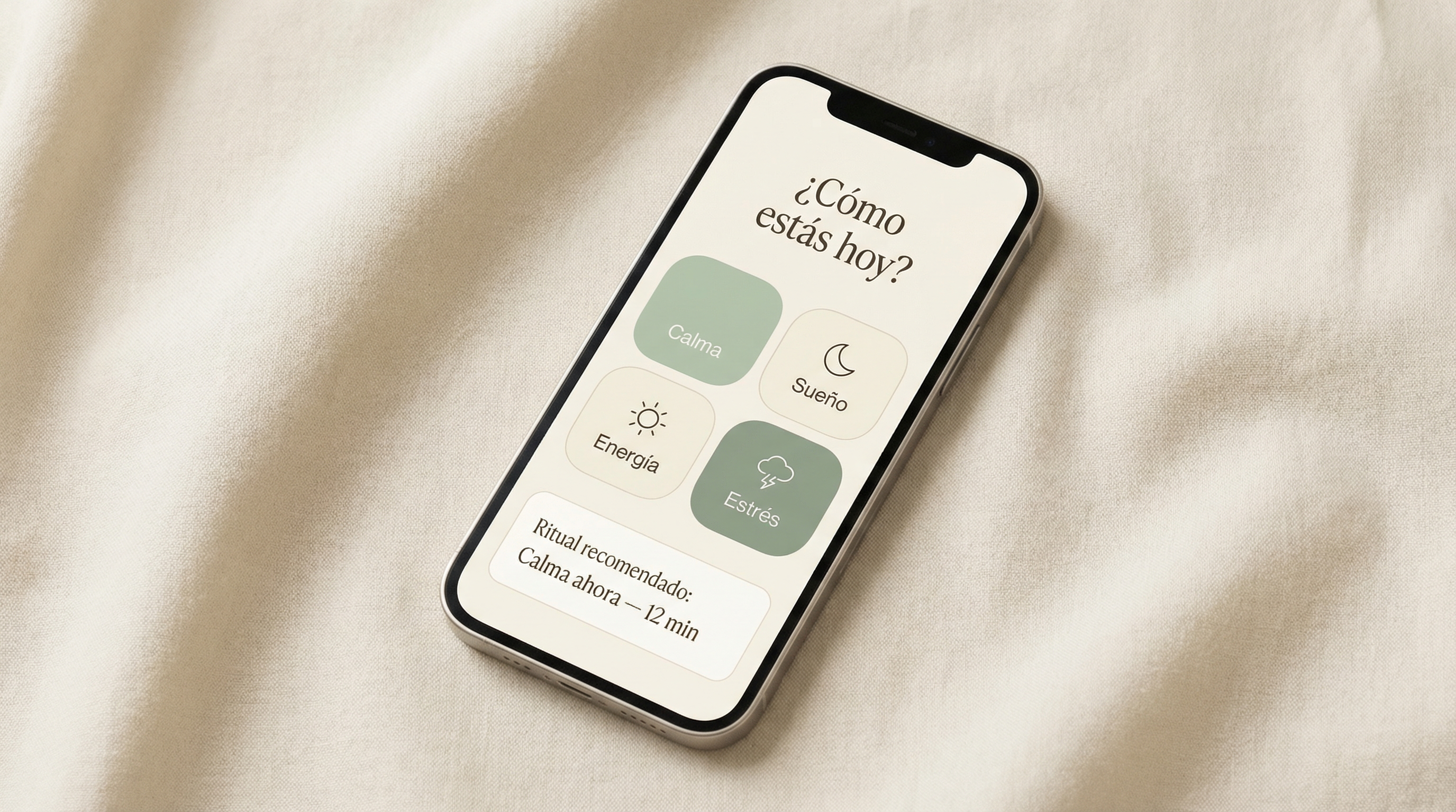 Interfaz de la app In•One By Eva mostrando el check-in diario